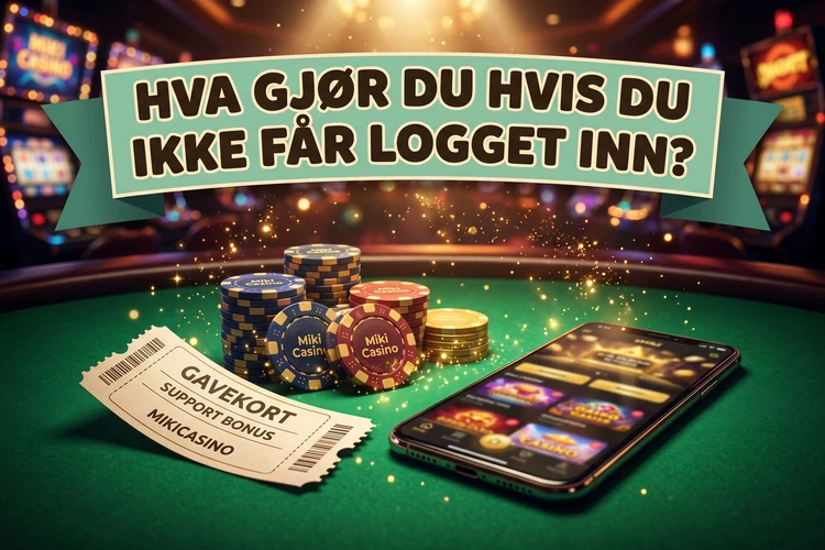 Hva gjør du hvis du ikke får logget inn?